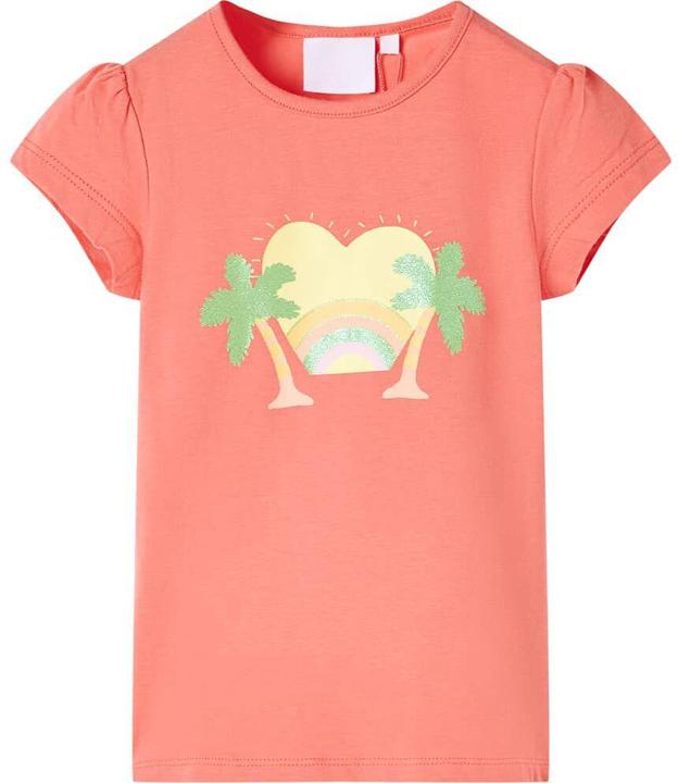 Produktbild VidaXL Kinder-T-Shirt Korallenrosa 92,Material: 95 % Baumwolle. 5 (92)