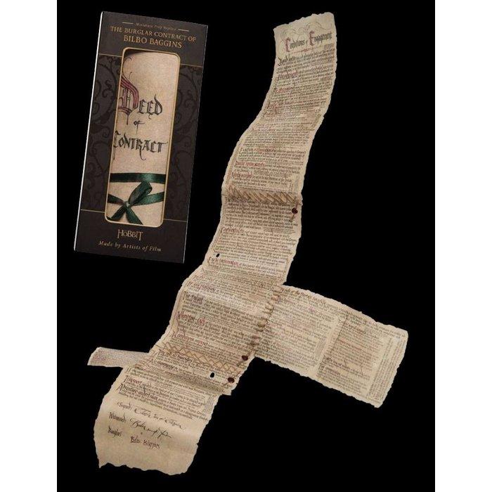 Actual product image Weta Collectibles The Hobbit: Bilbo's Contract