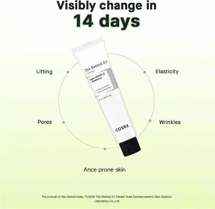 Immagine prodotto Cosrx The Retinol 0.1 Cream (20 ml, Crema 24h)