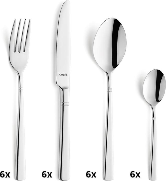 Actual product image Amefa Cutlery set 24 pieces 8410 Palmon (24 Piece, Cutlery set)