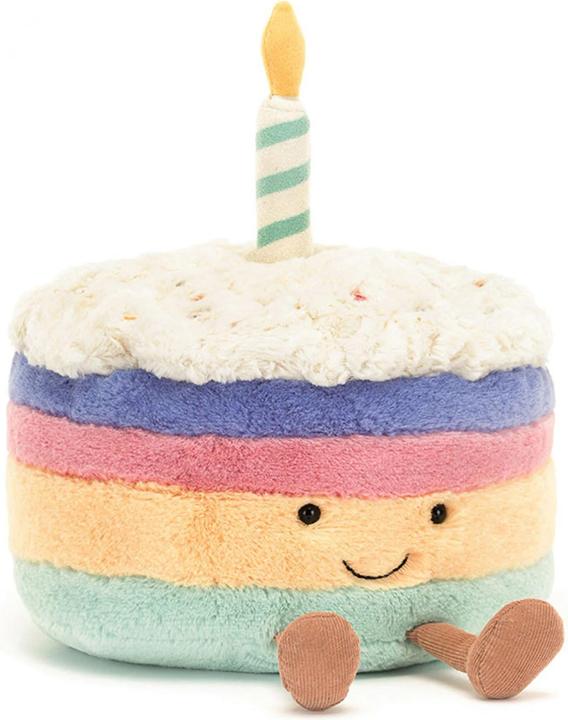 Image du produit Jellycat Figurine en tissu "Amuseables Rainbow Birthday Cake"