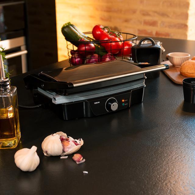 Immagine prodotto Cecotec Grill elettrico Rock'n Grill 1500 Stone Ceramic Mix&Grill (Noir/Gris)