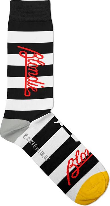 Actual product image Blondie Unisex Adult Parallel Lines Socks (40.5 - 45.5)