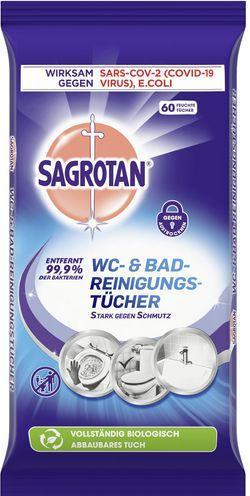 Actual product image Sagrotan WC and bathroom cleaning cloths (60 pcs.)