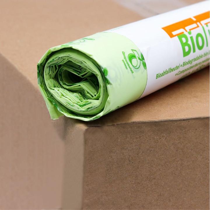 Productafbeelding Deiss Afvalzakken BIOLINE 45 x 68 cm (B x H) 30l ecovio naturel 10 st./verpakking. (10 x, 30 l)