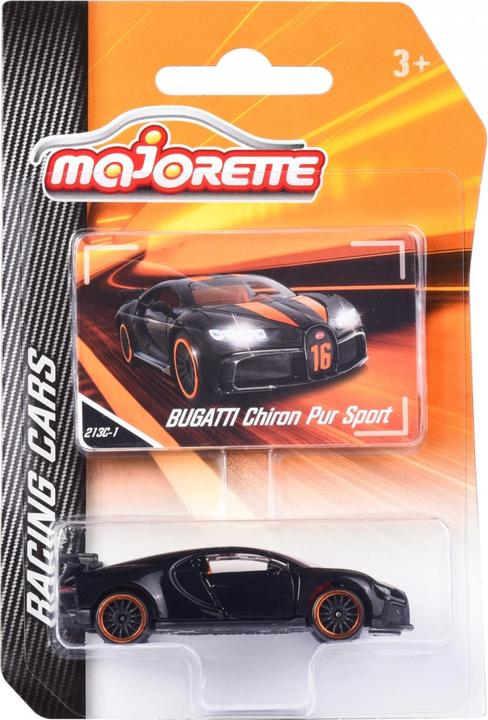 Actual product image Majorette Racing Bugatti Chiron Pure Sport, black