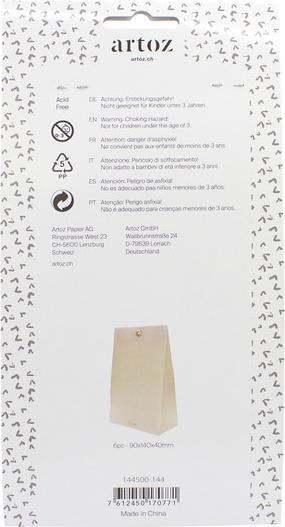 Immagine prodotto Artoz Sacchetti di carta piccoli, pergamena di rame (6 x)