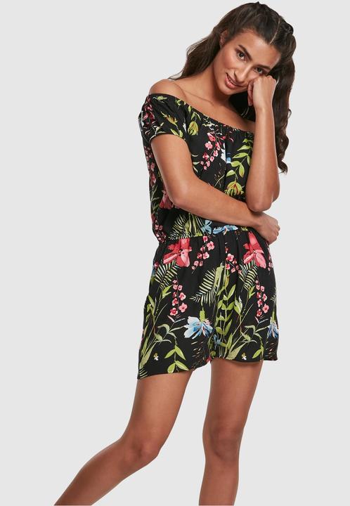 Image du produit Urban Classics Ladies AOP Off Shoulder Short Jumpsuit (XS)