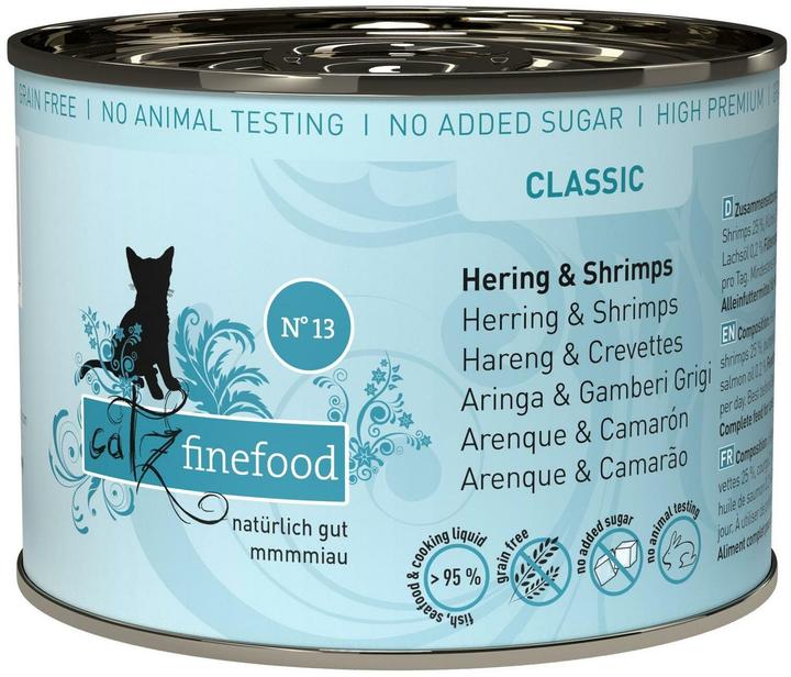 Produktbild Catz Finefood No.13 Hering & Krabben (Adult, 6 Stk., 210 g)