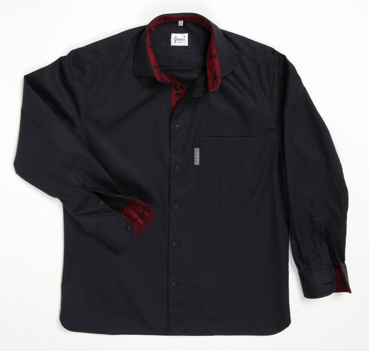 Immagine prodotto Jenni Hemden Herrenhemd Uni Kontraststoff (4XL)