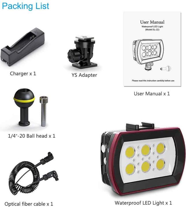 Image du produit Seafrogs SL-22 LED (Boîtier sous-marin)