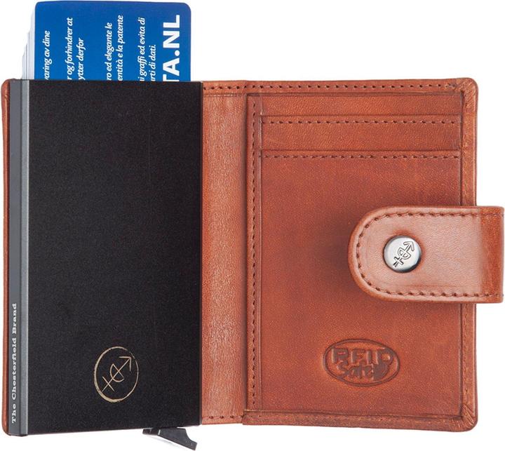 Produktbild The Chesterfield Brand Barrea Geldbörse RFID Schutz Leder 7 cm