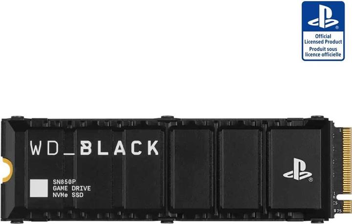 Actual product image WD Black SN850P with Heatsink for PS5 (8000 GB, M.2 2280)