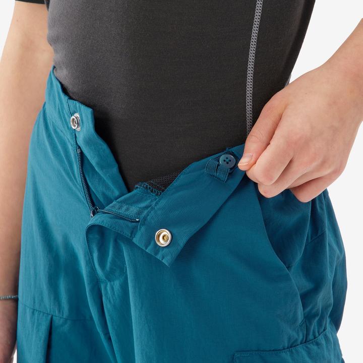 Immagine prodotto Quechua Zip-Off-Hose Kinder Gr. 123–172 Wandern - MH500 blau (14, 15, 16)