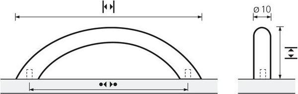 Actual product image Hettich Furniture handles ProDecor Nicia