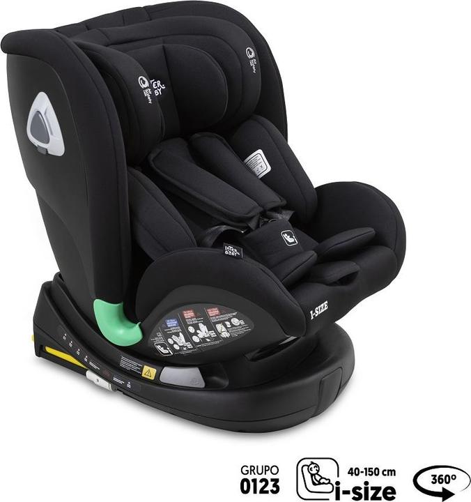 Image du produit Interbaby Chaises De Securite Pour Voiture - Mod. Olimpo - Noir (Reboarder, Norme ECE R129/i-Size)