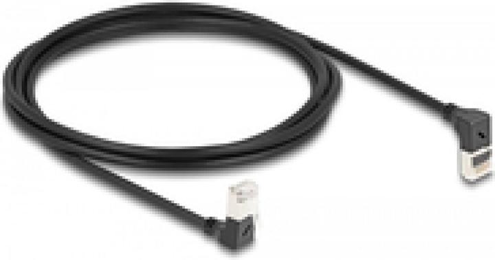Produktbild Delock RJ45 Netzwerkkabel Cat.6A S/FTP Slim 90° oben / unten (S/FTP, CAT6a, 2 m)