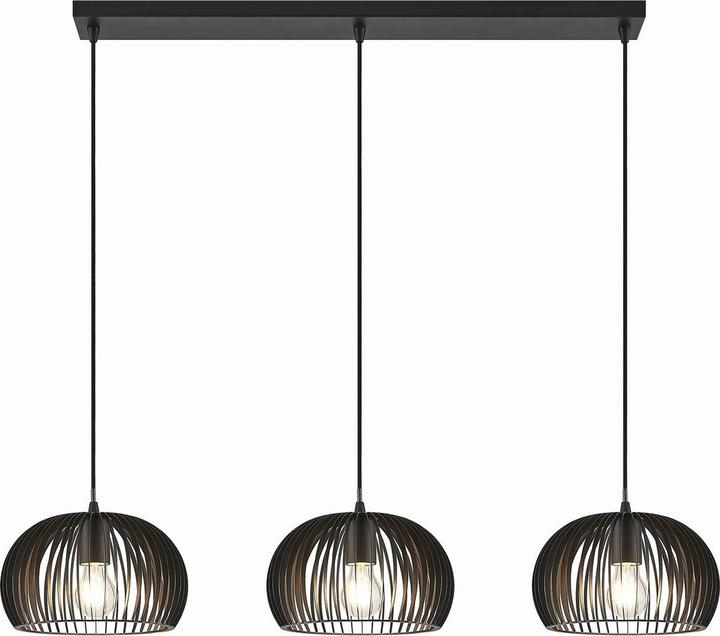 Produktbild Lindby Jusra 3 Pendelleuchte Black (E27)