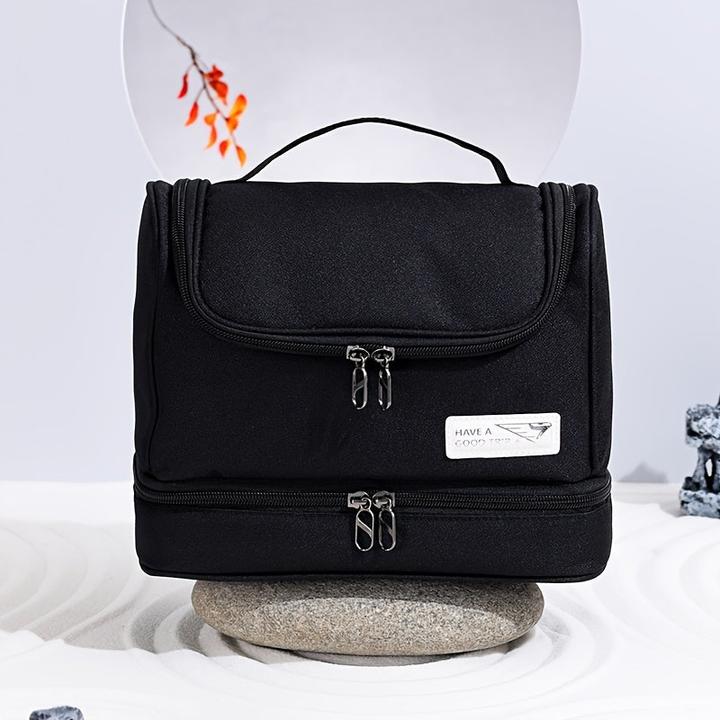 Only-Bags.Store Separate dry and wet toiletry bag, travel cosmetics storage bag with a large (1 l)