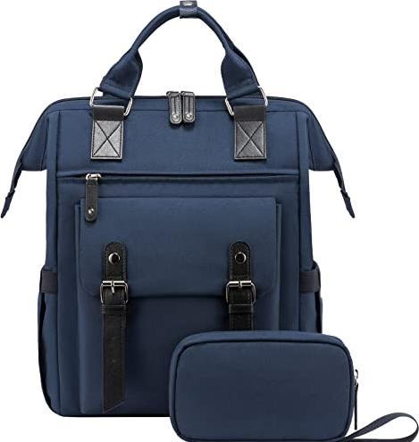 Produktbild Only-Bags.Store Rucksack, Laptop Schulrucksack Teen 15.6 Zoll mit Datenkabeltasche & USB-Ladeanschluss