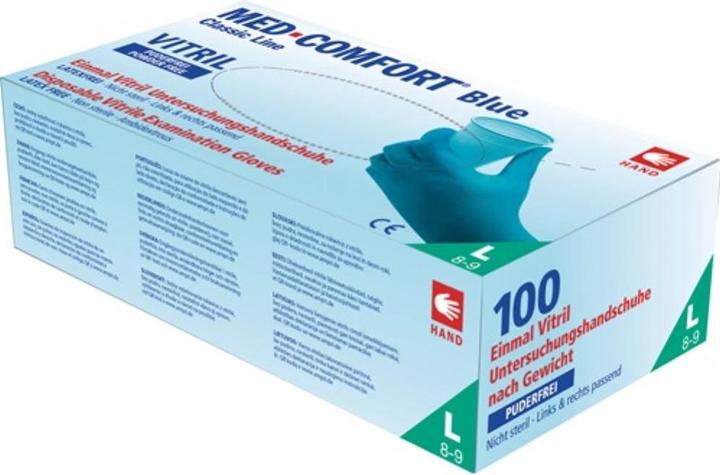 Immagine prodotto Ampri Guanto monouso Med Comfort Blue Vitril taglia S blu misto vinile-nitrile EN 420, EN 374, EN 455... (S)