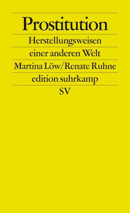 Image du produit Prostitution (Allemand, Martina Löw, 2011)