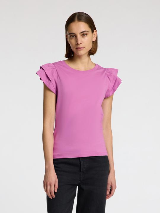 Actual product image Selected Femme Kurzarm Oberteil mit Rüschen (S)