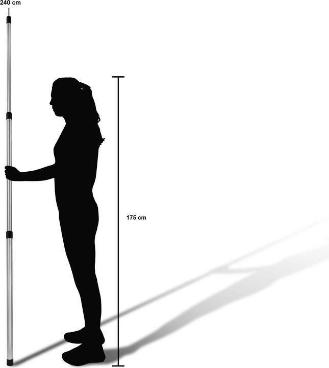 Produktbild Normani Teleskop-Zeltstange 94-240 cm Tento