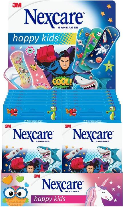 Image du produit 3M Présentoir Nexcare Pansements Enfants Happy Kids Cool 12 pièces (1 x)