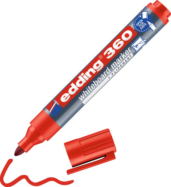 Produktbild Edding Whiteboard-Marker 360 (Rot, 1.50 mm, 1 x)