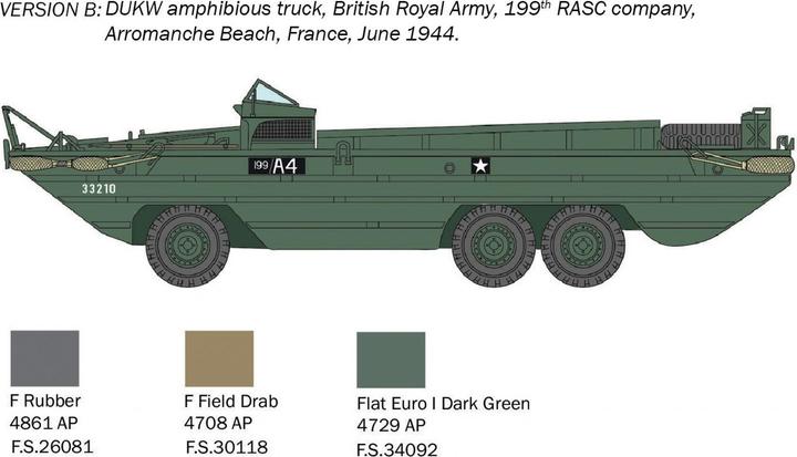 Actual product image Italeri Dukw