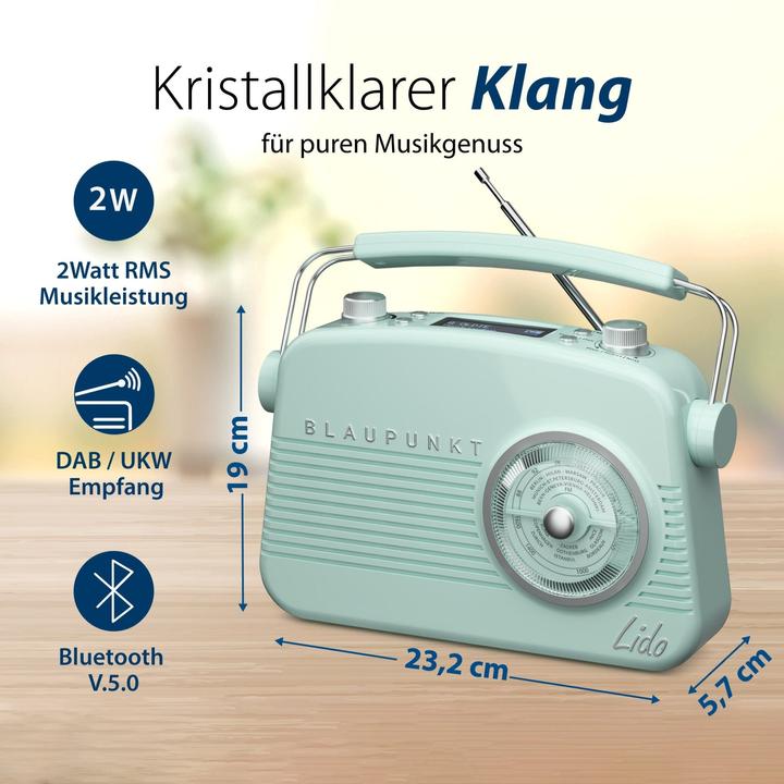 Produktbild Blaupunkt Nostalgieradio mit DAB+ | LIDO VDR 10