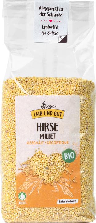 Produktbild Leib und Gut Bio Hirse ganz geschält 500 g (504 g)