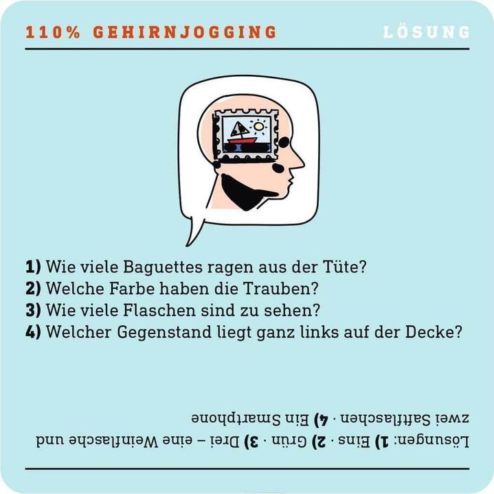 Actual product image 110% brain jogging (German)