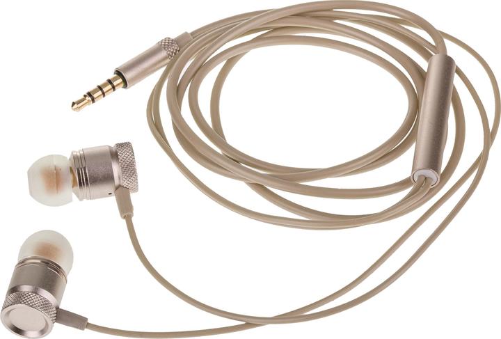 Produktbild Peter Jäckel FUN Stereo Headphone Premium Gold mit 3.5mm Klinkenanschluss (Kabelgebunden)