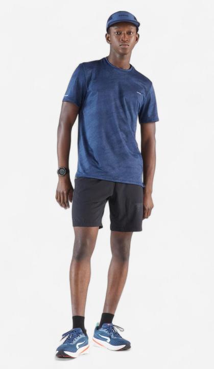 Actual product image Kiprun Men's Breathable Running T-shirt Run 500 Dry - Midnight blue (XXL)