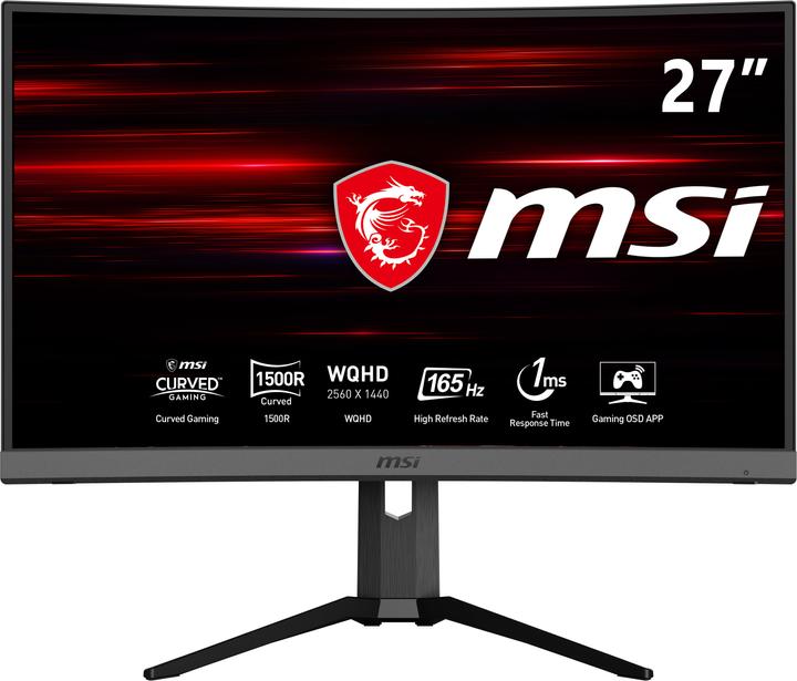 Actual product image MSI Optix MAG272CQR-002 (2560 x 1440 pixels, 27")
