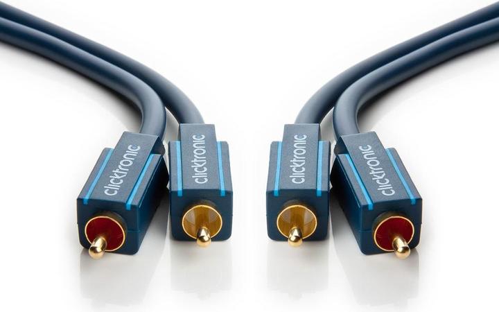 Actual product image clicktronic Stereo audio cable (2 m, Cinch)