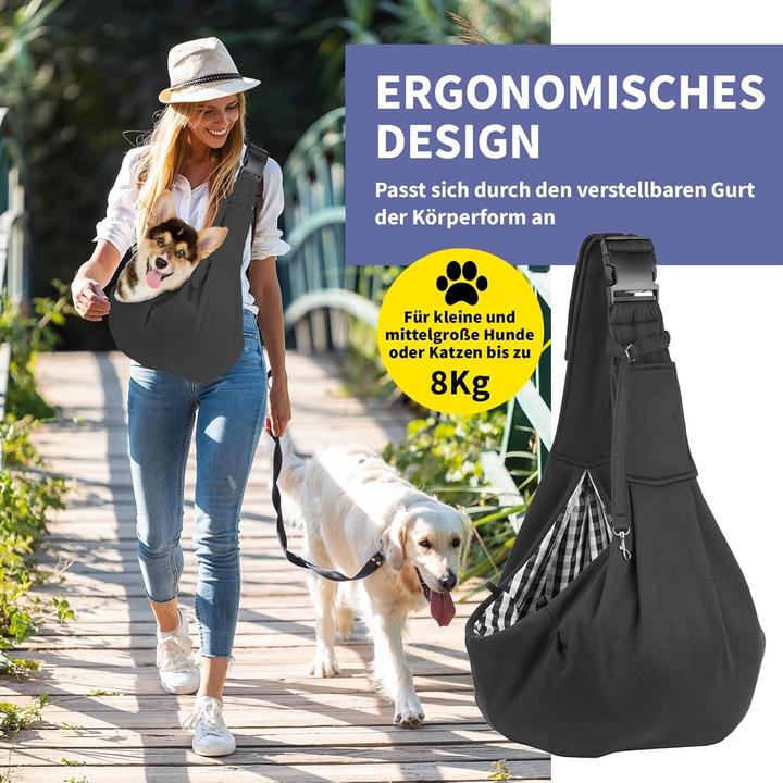 Actual product image OMH Hundetragetasche (Dog, Foldable, Safety closure)