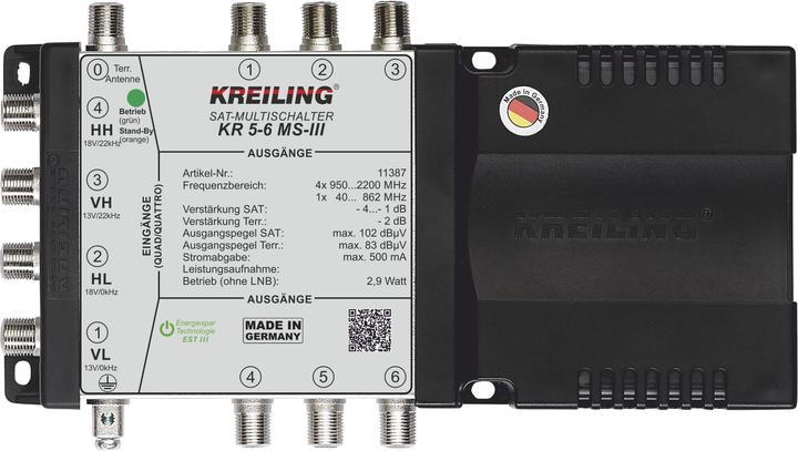 Produktbild Kreiling Multischalter 4+1 Ein., 6 Teil. KR 5-6 MS-III (Multischalter)