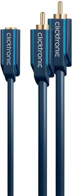 Immagine prodotto clicktronic Adattatore MP3 a Y (0.10 m, Connettore da 3,5 mm (AUX), Cinch)