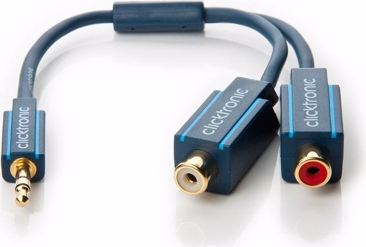 Image du produit Goobay Adaptateur Y MP3 (0.10 m, Jack 3,5 mm (AUX), RCA)