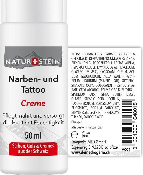 Produktbild Naturstein Narben- und Tattoo (50 ml, Creme)