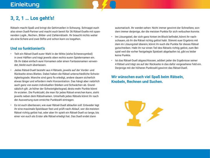 Produktbild Der grosse Battle-Block Rätsel-Duell (Deutsch)