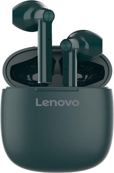 Lenovo Auricolari Bluetooth 5.0 Ipx5 Water Resistant Ht30 Green (No noise cancelling, Wireless)