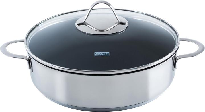 Image du produit Kelomat Sauteuse 28cm avec couvercle (28 cm, Cocotte + faitout, Acier inoxydable)
