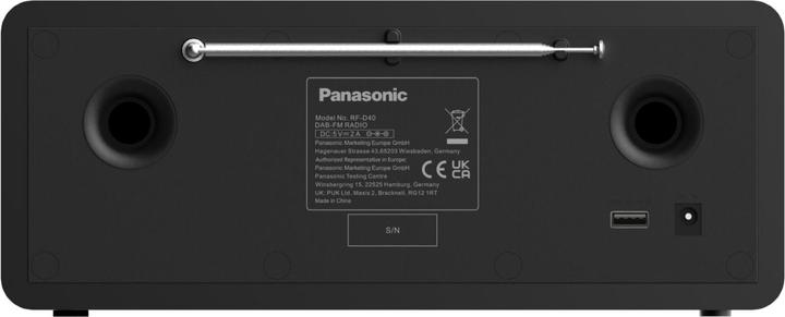 Immagine prodotto Panasonic RF-D40EG-K (VHF, FM, DAB, Web radio, WiFi, Bluetooth)