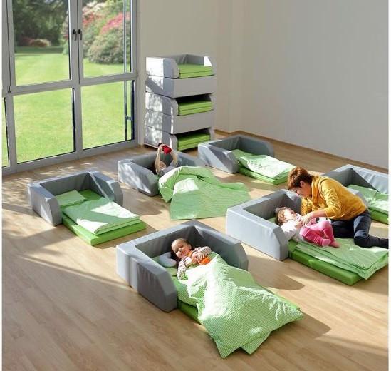 Image du produit Betzold BebeNino, lit pliant canapé vert