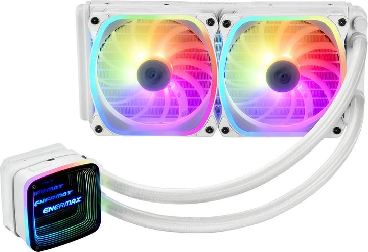 Immagine prodotto Enermax AQUAFUSION ADV ARGB Snow White 240 AIO CPU Water Cooling Intel LGA1700 AM5 Ready, 250W+ TDP