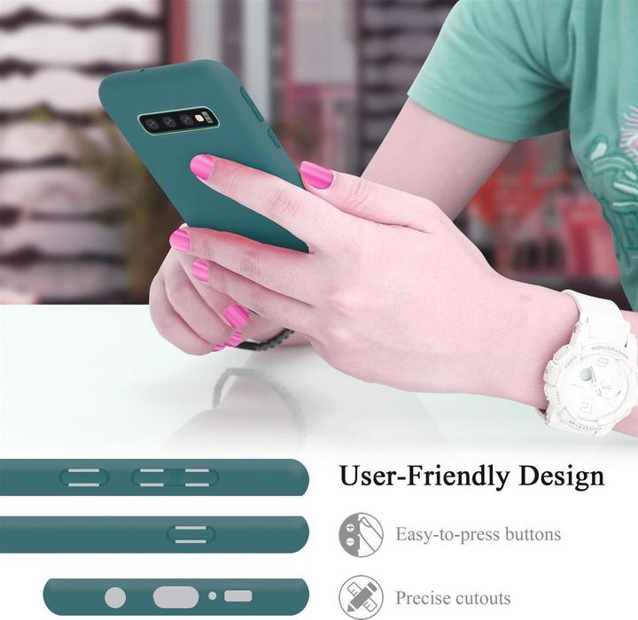 Productafbeelding Cadorabo TPU Liquid Silicone Case Cover (Samsung Galaxy S10+)